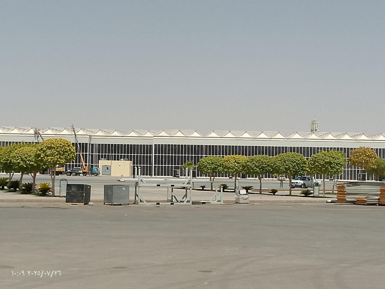 الامتداد العام للخيم في الموقع